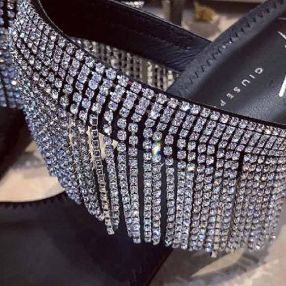 giuseppe zanotti NIB Swarovski crystal fringe heel - Picture 14 of 16